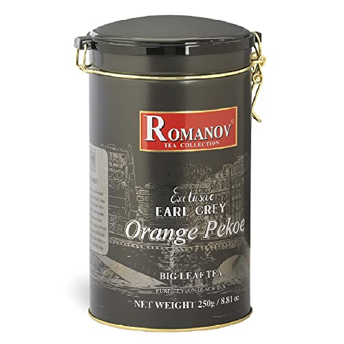 Romanov Tea  Orange Pekoe  Exclusive  Big Leaf  Pure Ceylon Black Tea  Earl Grey  250 g (1)