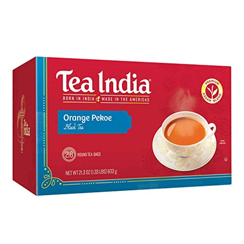 Tea India Premium Orange Pekoe Black Tea 216 count Packaging May Vary