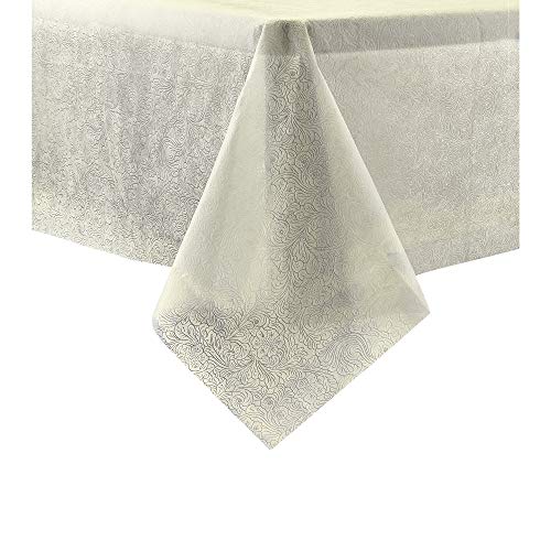 Disposable Tablecloth for Rectangle Tables  NonWoven Plastic  54 X 108  Fall Embossed Design  1 PC