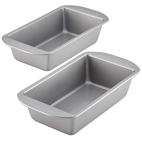 Farberware Bakeware MeatloafNonstick Baking Loaf Pan Set Two 9Inch x 5Inch Gray