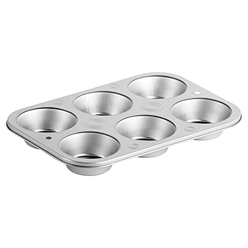 DecorRack NonStick Muffin Pan 6Cup Bakeware for Baking Cupcakes (Pack of 1)