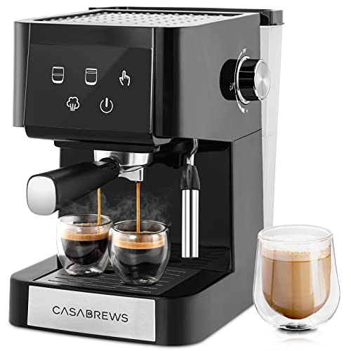 20 Bar Espresso Machine Professional Espresso Maker with Milk Frother Steam Wand Compact Espresso Coffee Maker and Cappuccino Machine With Touch Screen Panel for Cappuccino or Latte Gift for Wife