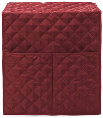 Coffee Maker Cover Stain Resistant Washable Covers with Storage Pocket Dust Protection Coffee Maker Appliance Cover for Kitchen Red