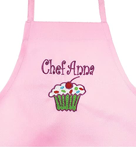Personalized Kids Apron Embroidered With Name and Design