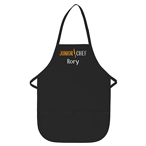 THE APRONPLACE Personalized Embroidered Junior Chef Add A Name Child Apron  Toddlers  Kids Sizes  Very Cute  Great Gift