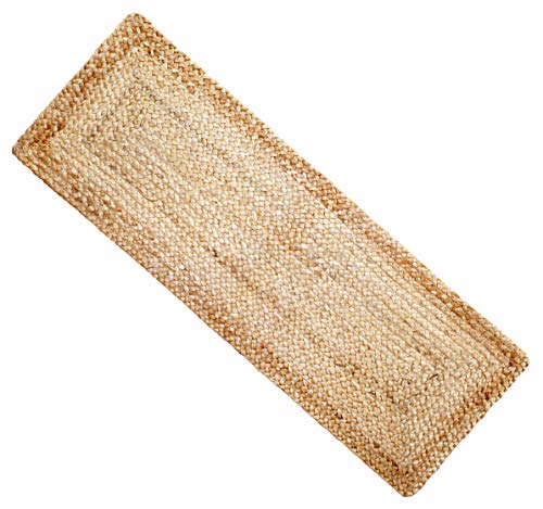 COTTON CRAFT Jute Braided Table Runner  Harvest Autumn Fall Thanksgiving Holiday Christmas Festive Party Rustic Farmhouse Dining Table Kitchen Tabletop Burlap Tablerunner  13 x 36 inch  Natural