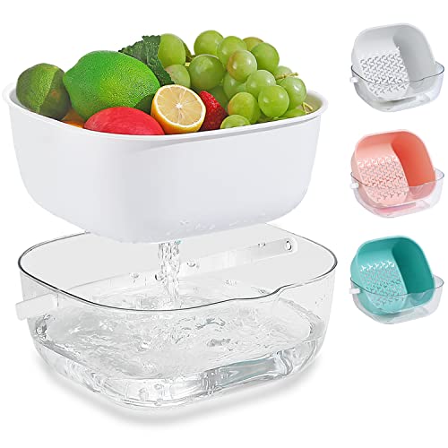 Berglander Multiuse Colander Can Be Use to Wash Fruit Vagetable Potato Can Be Use as A Fruit Bowl A Strainer for Pasta Noodles Rice and Food BPA Free