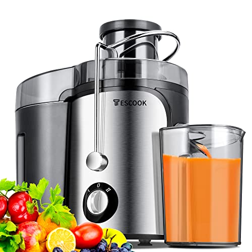 Juicer 600W Juicer Machines 3 Speeds with 3 Feed Chute Juicer Extractor for Whole Fruits  Vegs Dishwasher Safe BPAFree NonDrip Function