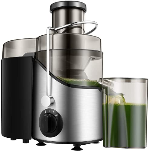 Juicer Machines Easy to Clean 3 Speed Juice Extractor with 3 Wide Mouth for Fruits and Vegs with NonSlip Feet BPAFree