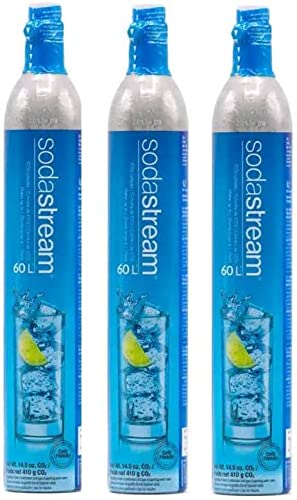 SodaStream 60 L Co2 Carbonator 145 Oz Set of 3 No Exchange or Gift Card