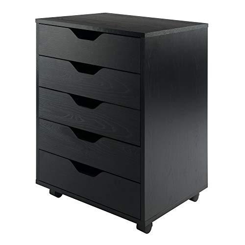 Winsome Halifax StorageOrganization 5 drawer Black
