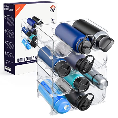 ClearSpace Water Bottle Organizer  Perfect as a Pantry Organizer and Cabinet Organizer Water Bottle Holder for Home Organization and Storage Kitchen Countertop Organization