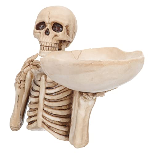 DOITOOL Halloween Candy Holder Skeleton Serving Tray Holloween Decor Bowl Food Display Bowls Party Tray Skeleton Desktop Ornament