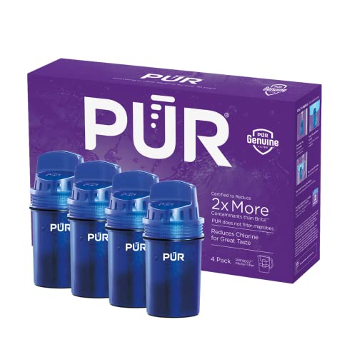 PUR Water Pitcher Replacement Filter (Pack of 4) Blue  Compatible with all PUR Pitcher and Dispenser Filtration Systems PPF900Z