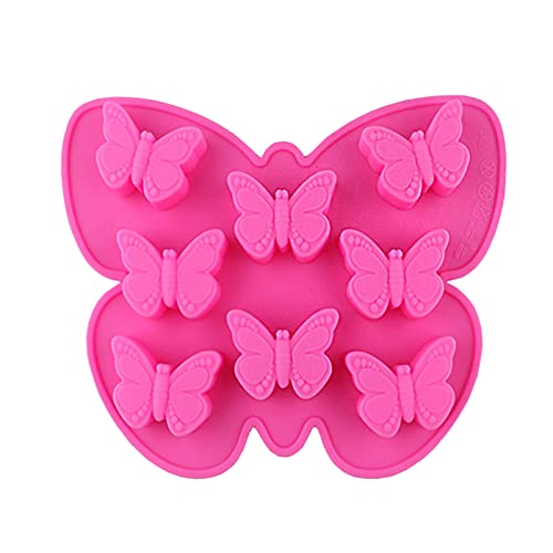 1 PCS Butterfly Cake Mold Silicone Large Butterfly Mold Ice Cube Tray Shapes Butterfly Non Stick Chocolate Tray Mold Ice Tray Butterfly Soap Mold for Chocolate Baking Pudding Soap Making