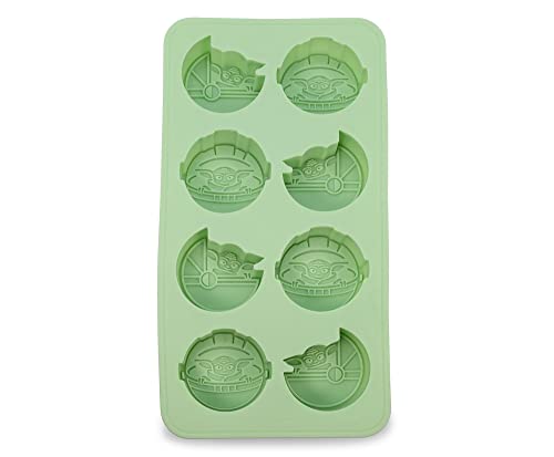 Star Wars The Mandalorian The Child Flexible Silicone Mold Ice Cube Tray in Character Shapes  Kitchen Gadget Essentials Reusable Ice Mold for Freezer  Ideal for Drinks Cocktails Chocolate Jelly