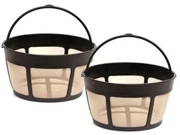 2 Pack Cuisinart Gtfb Gold Tone Coffee Filter 812 Cup Permanent Basket Style