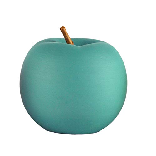 Hoobar Ceramic Apple FigurinesCreative Colorful Porcelain Apples Ideal Gifts for Wedding Birthday Christmas and Home Decoration (Green)
