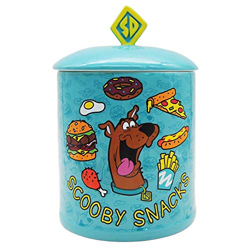 Silver Buffalo Scooby Doo Scooby Snacks Large Canister Ceramic Cookie Jar