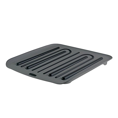 Rubbermaid Dish Drainer Tray Plastic Black 1938748