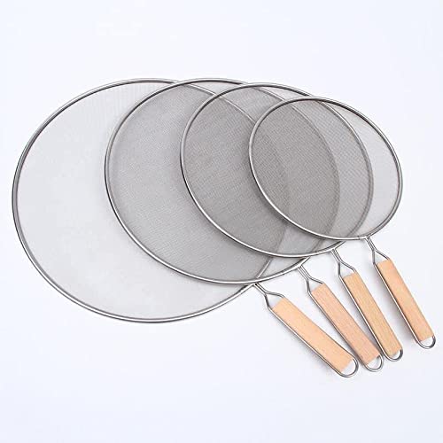 Stainless Steel Splatter Screen for Frying Pans Mesh Guard for Kitchen Cooking