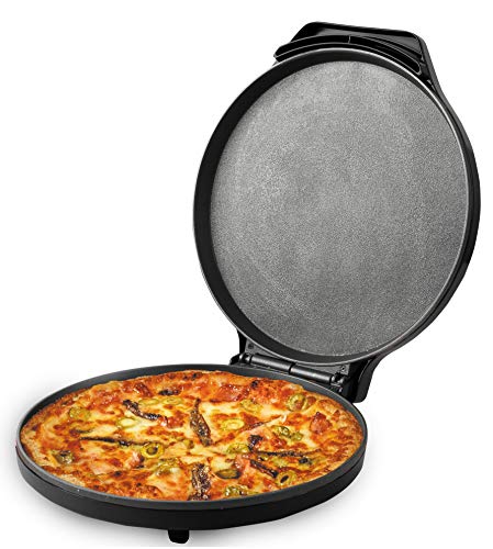 Courant Pizza Maker 12 Inch Pizza Cooker and Calzone Maker 1440 Watts Pizza Oven Black