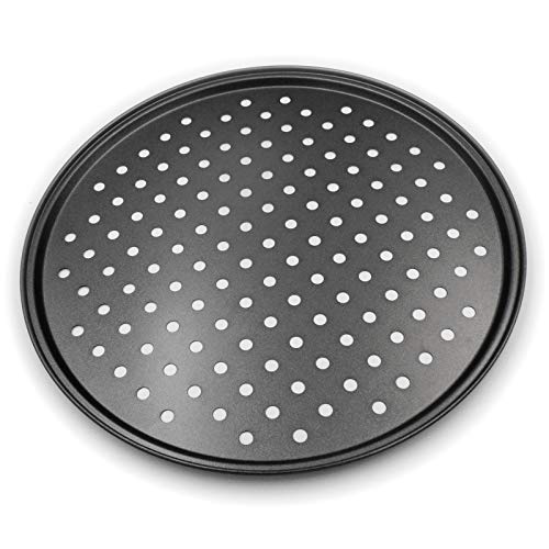 Pizza Pan for Oven 12 inch Nonstick Pizza Pans Carbon Steel Pizza Pan with Holes Pizza Baking Pan for Oven Baking Supplies for Home Baking Kitchen Oven Restaurant