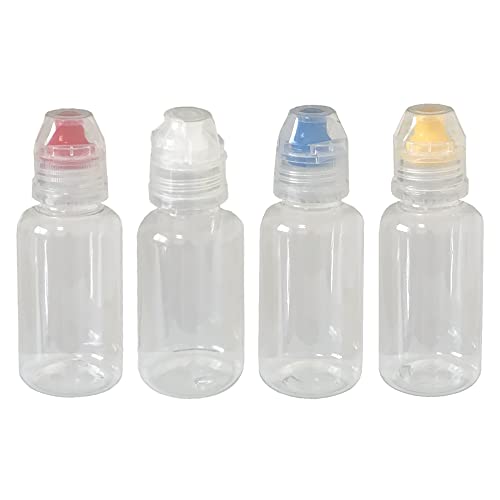 4pcs Mini Honey Squeeze Bottle Refillable Condiment Container Dispenser with Flip Top CampingTravel Size Leakproof Bottles for Syrups Ketchup Salad Dressing Cooking Oils