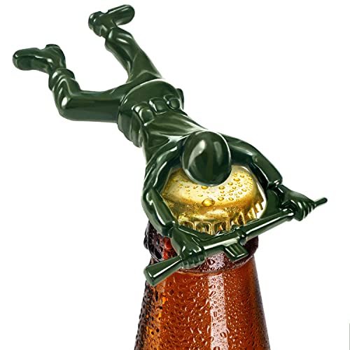 CARNAVAL Green Army Man Bottle Opener  Unique Funny Bottle Opener Bartender Compatible As Coke Bottle Opener  Metal Bottle Opener Man  Mini Soldier Bottle Opener  Creative Cool Bottle Opener