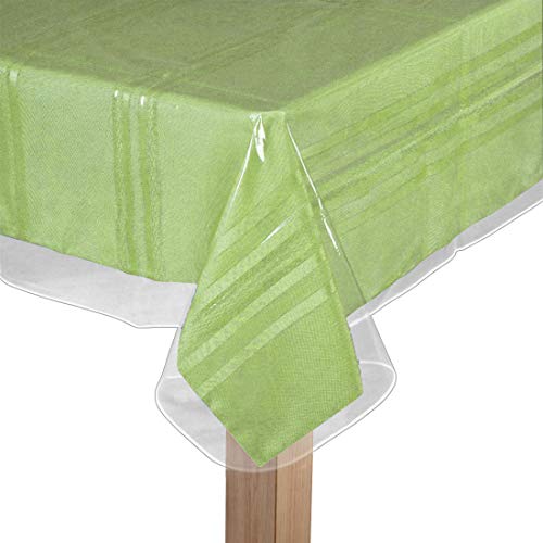 BNYD Clear Plastic Tablecloth Protector Table Cloth Vinyl (60 x 108)