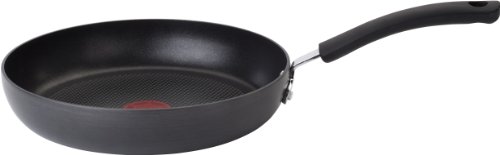 Tfal E76505 Ultimate Hard Anodized Scratch Resistant Titanium Nonstick ThermoSpot Heat Indicator AntiWarp Base Dishwasher Safe Oven Safe PFOA Free Saute  Fry Pan Cookware 10Inch Black