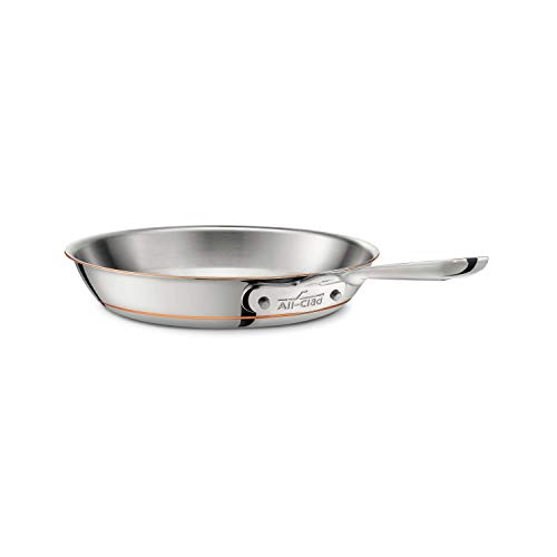 AllClad 6110 SS Copper Core 5Ply Bonded Dishwasher Safe Fry PanCookware 10Inch StainlessSteel