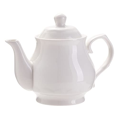 24 oz White Porcelain TeapotTea Pot Decorative China Tea Pot for 3 Cups (720 ml)