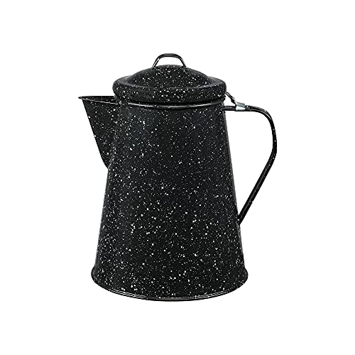 Granite Ware Enamel on Steel 3Quart Coffee Boiler 12 cups capacity  Ideal for Camping  Cabin  RV  Heat coffee tea and water directly on stove and fire