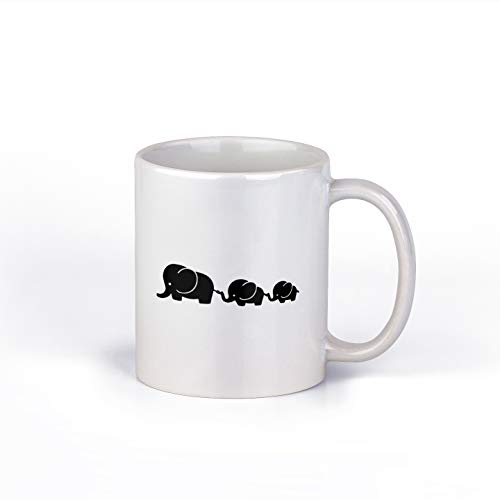 Cute Elephant Coffee Mug  Adorable Elephants Coffee Cup  11Ounce Coffee Mug  M189