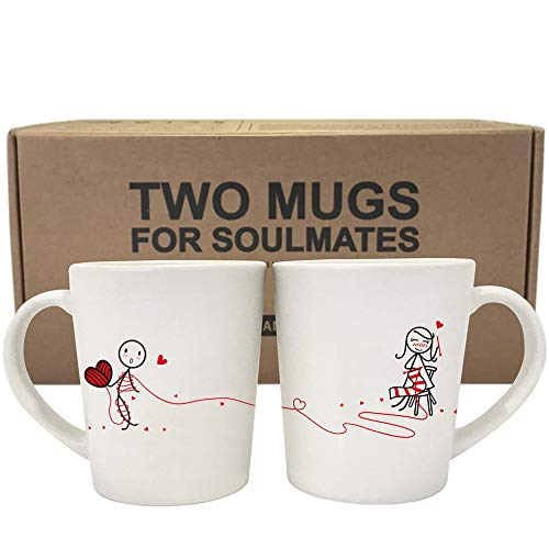 BoldLoft Love Ties Us Together Couples Coffee Mugs Knitting Gifts for KnittersHis and Hers Gifts for CouplesWife Gifts For Her Gifts Anniversary Valentines Day Wedding Christmas