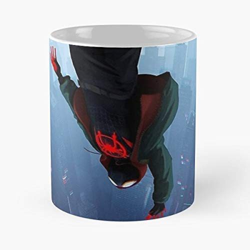 Miles Films Trend Morales Comic Movie  films The best 11oz White marble ceramic coffee mug I Customize