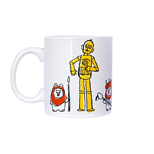 Seven20 Star Wars C3PO  Ewoks Comic Kanji 20oz Ceramic Coffee Mug
