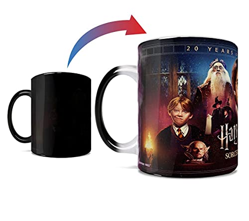 Harry Potter and the Sorcerers Stone 20th Anniversary  One 11 oz Morphing Mugs Color Changing Ceramic Mug  Image Revealed When HOT Liquid Is Added…