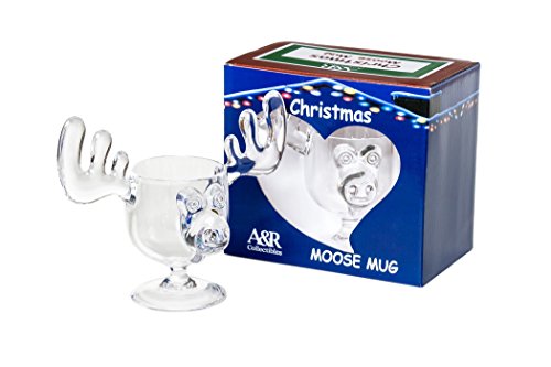 Christmas Eggnog Moose Mug Single Mug  Acrylic Safer Than Glass 8 oz