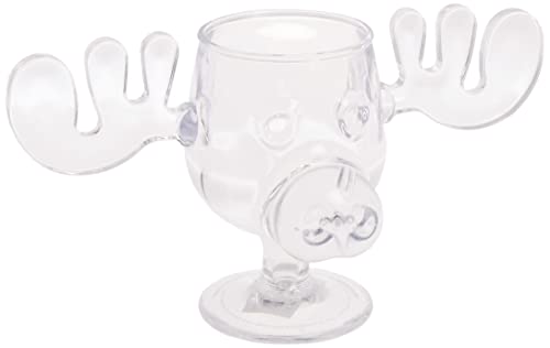 Spoontiques  National Lampoons Christmas Vacation Acrylic Moose Cup  Griswold Moose Mug  45  6 OunceClear