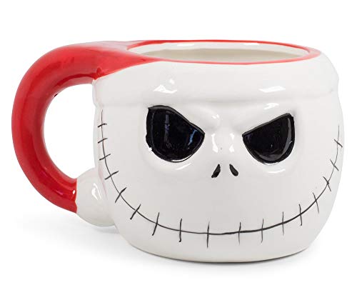 The Nightmare Before Christmas Santa Jack Skellington 3D Sculpted Coffee Mug  Oversized Ceramic Christmas Cup  Festive Drinkware For Lattes Tea Hot Cocoa  Holds 20 Ounces