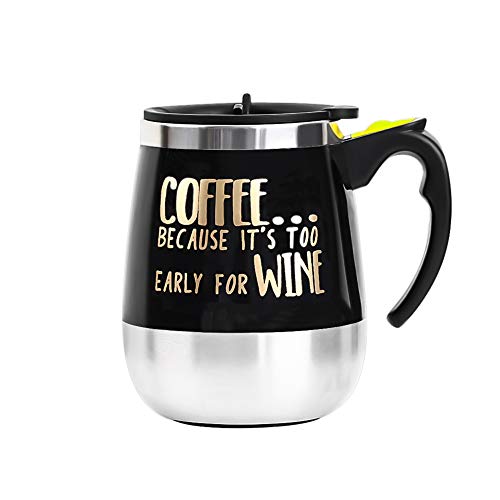 BINE Self Stirring Mug Auto Self Mixing Stainless Steel Cup for CoffeeTeaHot ChocolateMilk Mug for OfficeKitchenTravelHome 450ml14oz