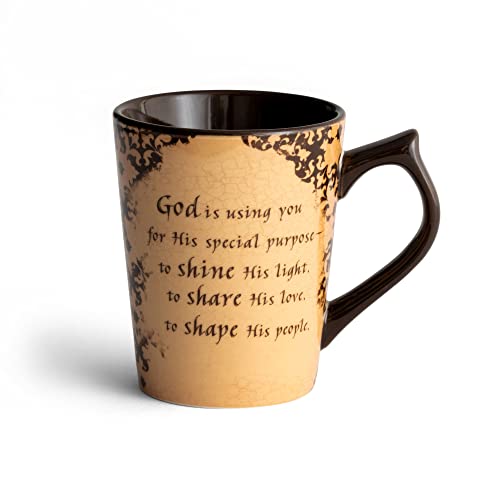 DaySpring Gods Special PurposeII Corinthians 98Classic NIV Inspirational Ceramic Coffee Mug 11 ounces Brown