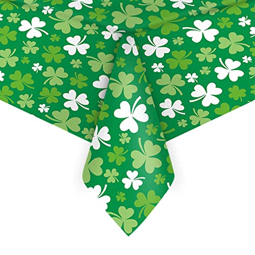 2PCS St Patricks Day Tablecloth Shamrock Table Covers Decorations  Lucky Green Shamrock Table Cloth  St Patrick Day Table Decorations