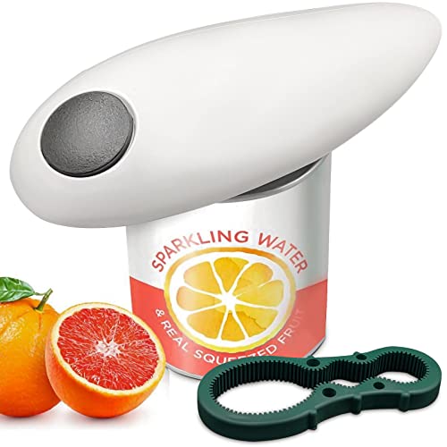 Electric Can Opener Automatic Can Opener Smooth Edge and Rubber Can Openers Battery Operated Safety Can Opener Kitchen Gadget for Arthritis and Sen