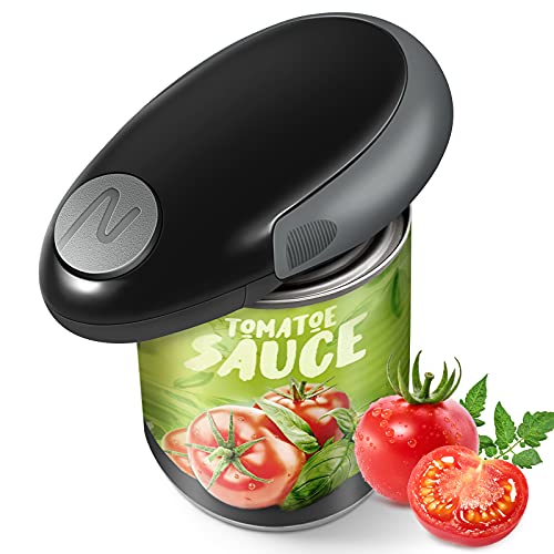 One Touch Electric Can OpenerNo Sharp Edges Can Opener for Almost Size CansSmooth EdgeFood Safe and Battery Operated Automatic Can OpenerSenior with ArthritisBest Gift for Women