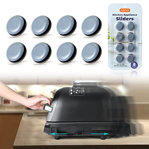 AIEVE Kitchen Appliance Sliders  Easy Moving  Saving Space  8Pcs Adhesive Magic Telfon Self Stick Sliders Compatible with Most Coffee Makers Air Fryers Pressure Cooker Blenders and More (DIY)