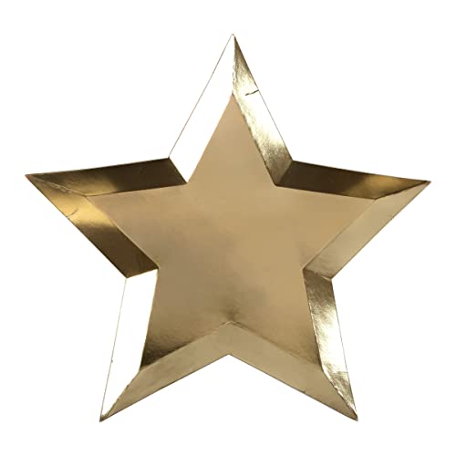 Meri Meri Gold Foil Star Plates