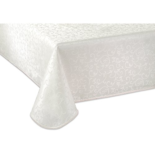 Lenox Opal Innocence 60x140 Oblong Tablecloth White